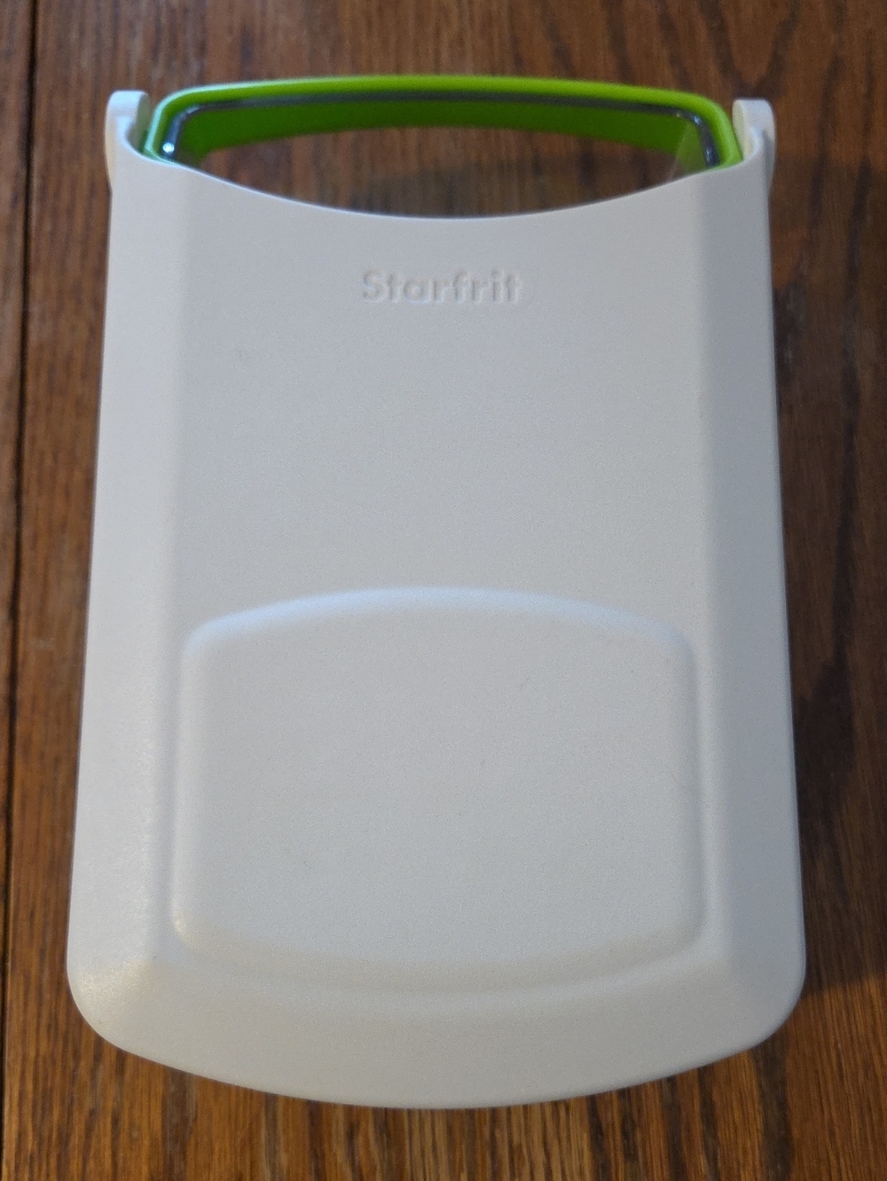 Starfrit Compact White & Green Handheld Mandoline/Slicer